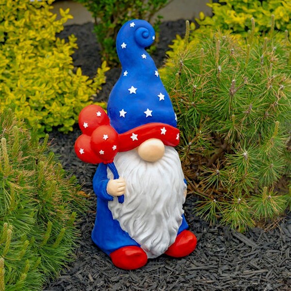 American Pride Garden Gnomes Set of Six Statues